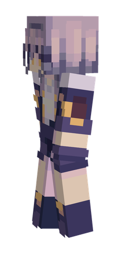 Blue skin: body, left side render