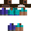 Black skin: raw texture render