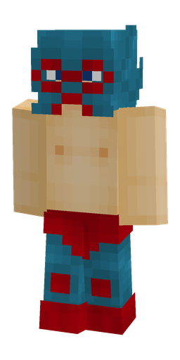 Blue skin: body, front render