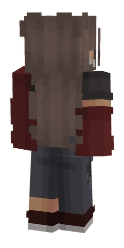 Black skin: body, back render