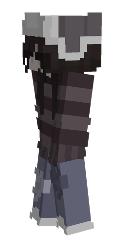 Black skin: body, left side render