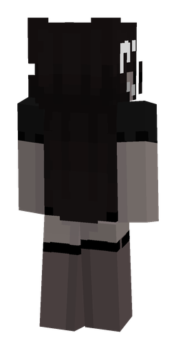 Black skin: body, back render