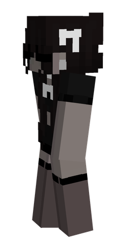 Black skin: body, left side render
