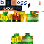 Classic skin: raw texture render