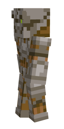 Brown skin: body, left side render