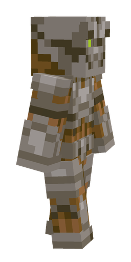 Brown skin: body, right side render