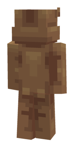 Brown skin: body, back render