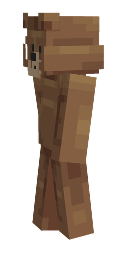Brown skin: body, left side render