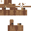Brown skin: raw texture render