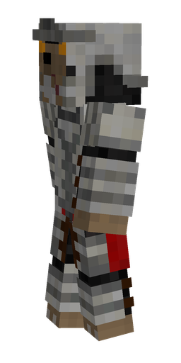 Black skin: body, left side render