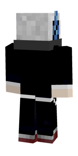 Black skin: body, back render