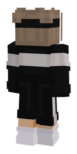 Black skin: body, back render