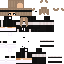 Black skin: raw texture render
