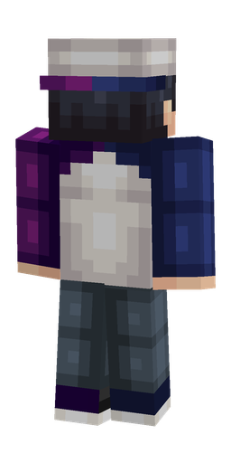 Blue skin: body, back render