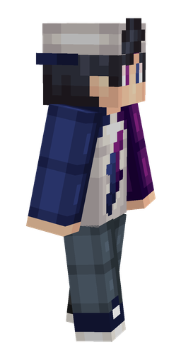 Blue skin: body, right side render