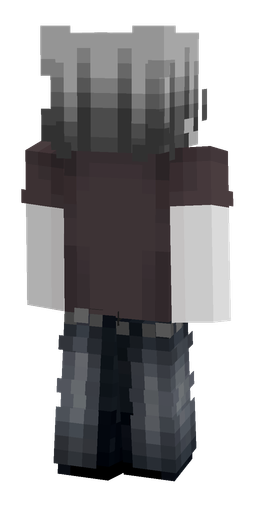 Black skin: body, back render