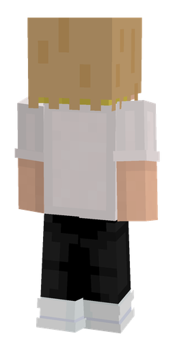 Black skin: body, back render