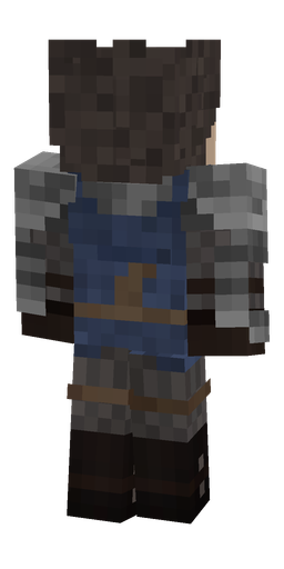 Black skin: body, back render