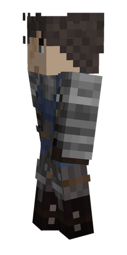 Black skin: body, left side render