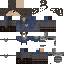 Black skin: raw texture render