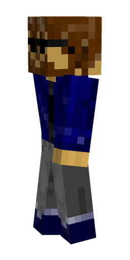 Black skin: body, left side render
