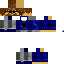 Black skin: raw texture render
