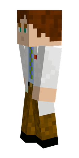 Brown skin: body, left side render