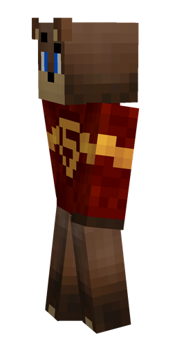 Brown skin: body, left side render