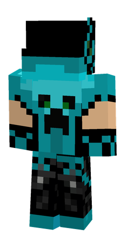 Black skin: body, back render