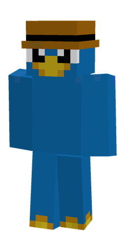 Blue skin: body, front render