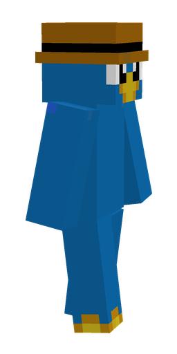 Blue skin: body, right side render