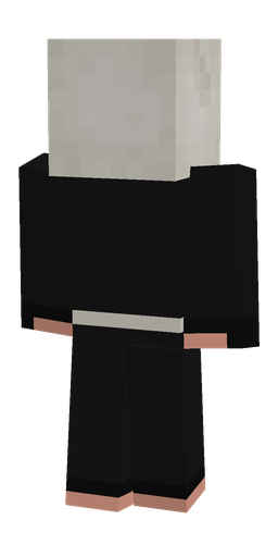 Black skin: body, back render