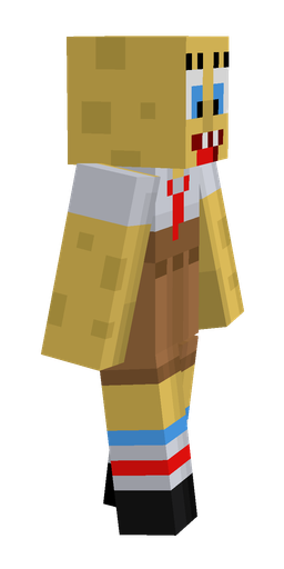 Blue skin: body, right side render