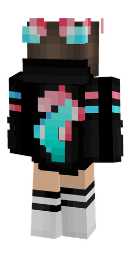 Black skin: body, back render