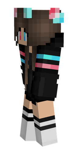 Black skin: body, left side render