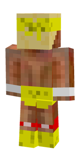 Brown skin: body, back render