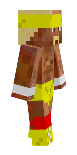 Brown skin: body, right side render