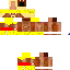 Brown skin: raw texture render