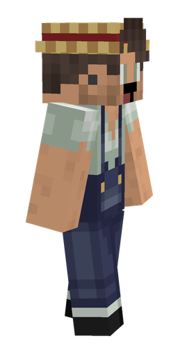 Blue skin: body, right side render