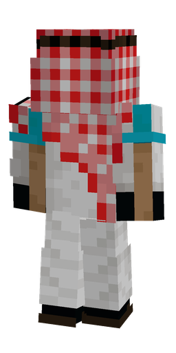 Black skin: body, back render