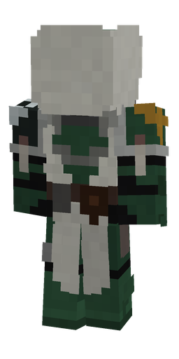 Black skin: body, back render