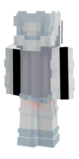 Blue skin: body, back render