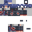 Black skin: raw texture render