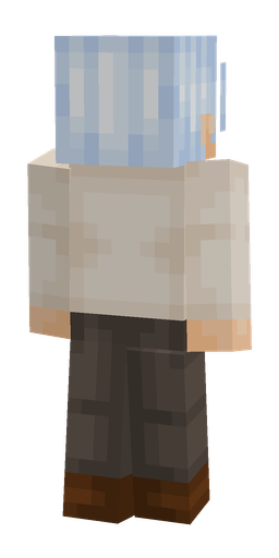 Black skin: body, back render