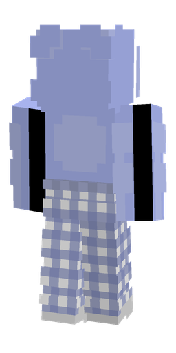 Blue skin: body, back render