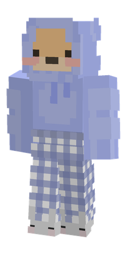 Blue skin: body, front render