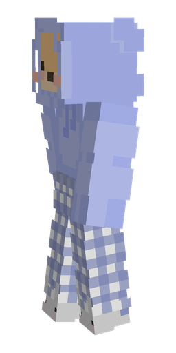 Blue skin: body, left side render