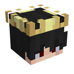 Black skin: head render