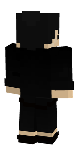 Black skin: body, back render
