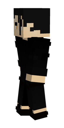 Black skin: body, left side render